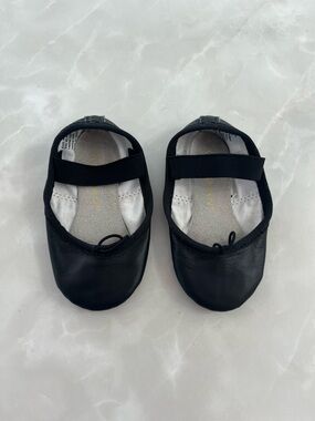 Weissman Butterfly Full-Sole W400 Toddler 5C Black Ballet Slipper Shoe